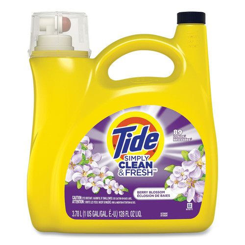 Simply Clean and Fresh Laundry Detergent, Berry Blossom, 89 Loads, 128 oz Pump Bottle [SKU: PGC58710]