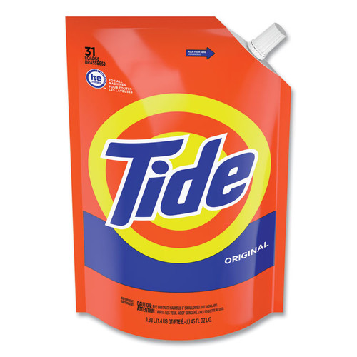 Pouch HE Liquid Laundry Detergent, Tide Original Scent, 35 Loads, 45 oz, 3/Carton [SKU: PGC59832]