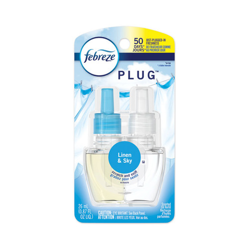 PLUG Air Freshener Refills, Linen and Sky, 0.87 oz [SKU: PGC74901EA]
