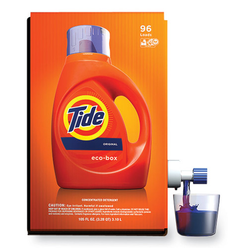 Eco-Box HE Liquid Laundry Detergent, Tide Original Scent, 105 oz Bag-In-A-Box [SKU: PGC89013]