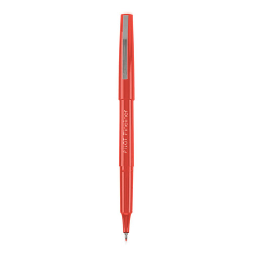 Fineliner Markers, Fine Bullet Tip, Red, Dozen [SKU: PIL11015DZ]
