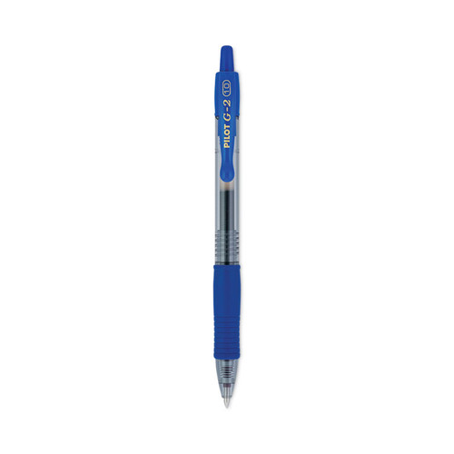 G2 Premium Gel Pen, Retractable, Bold 1 mm, Blue Ink, Smoke Barrel, Dozen [SKU: PIL31257]