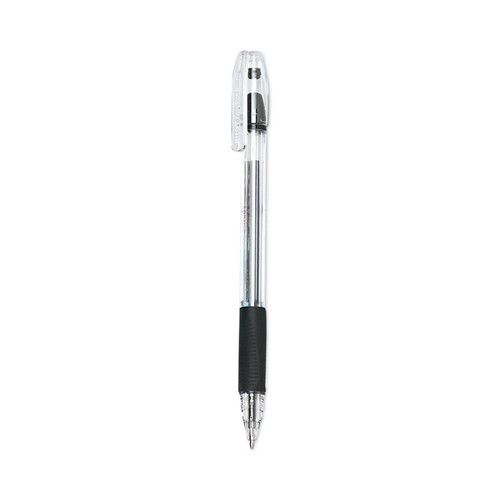 EasyTouch Ballpoint Pen, Stick, Medium 1 mm, Black Ink, Clear Barrel, Dozen [SKU: PIL32010]