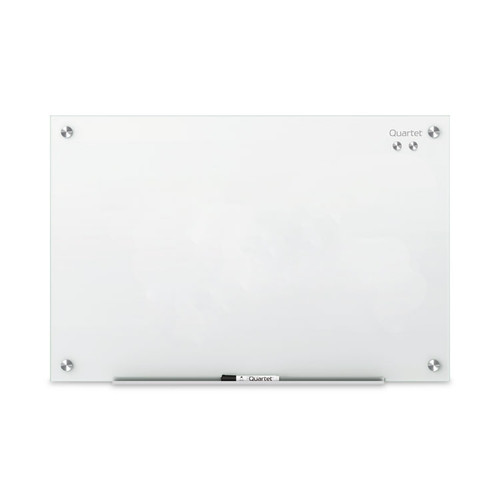 Infinity Magnetic Glass Marker Board, 24 x18, White [SKU: QRTG2418W]