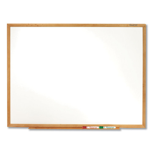 Classic Series Total Erase Dry Erase Board, 48 x 36, Oak Finish Frame [SKU: QRTS574]