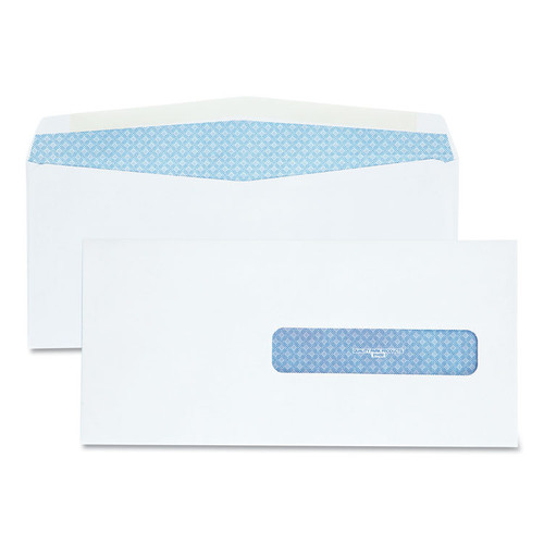 Security Tinted Insurance Claim Form Envelope, Address Window, Commercial Flap, Gummed Closure, 4.5 x 9.5, White, 500/Box [SKU: QUA21432]