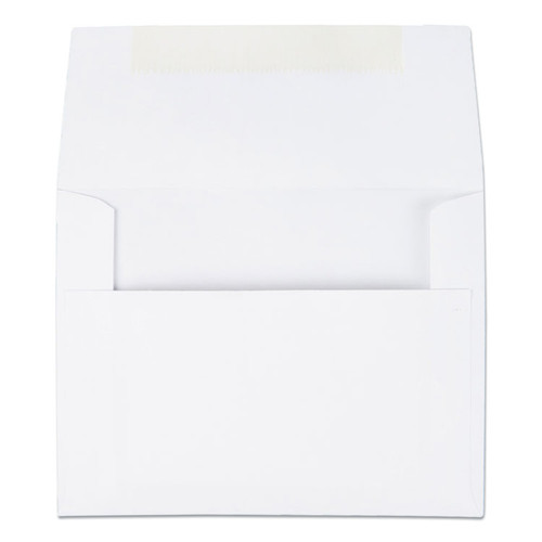 Greeting Card/Invitation Envelope, A-2, Square Flap, Gummed Closure, 4.38 x 5.75, White, 100/Box [SKU: QUA36217]