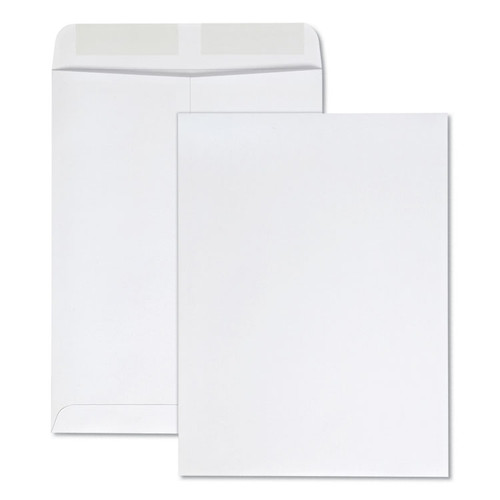 Catalog Envelope, 28 lb Bond Weight Kraft, #10 1/2, Square Flap, Gummed Closure, 9 x 12, White, 100/Box [SKU: QUA41413]