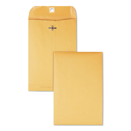 Park Ridge Kraft Clasp Envelope, #55, Square Flap, Clasp/Gummed Closure, 6 x 9, Brown Kraft, 100/Box [SKU: QUA43055]