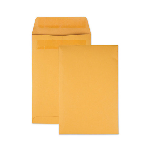 Redi-Seal Catalog Envelope, #1 3/4, Cheese Blade Flap, Redi-Seal Adhesive Closure, 6.5 x 9.5, Brown Kraft, 250/Box [SKU: QUA43362]