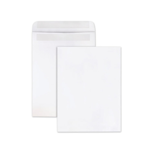 Redi-Seal Catalog Envelope, #10 1/2, Cheese Blade Flap, Redi-Seal Adhesive Closure, 9 x 12, White, Wove Finish, 100/Box [SKU: QUA43517]