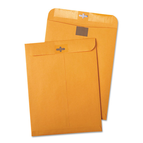 Postage Saving ClearClasp Kraft Envelope, #97, Cheese Blade Flap, ClearClasp Closure, 10 x 13, Brown Kraft, 100/Box [SKU: QUA43768]