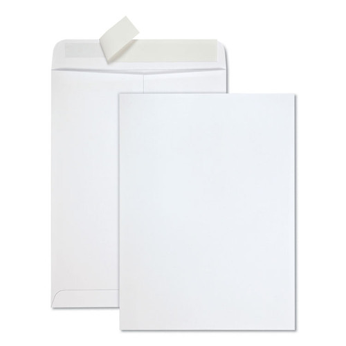 Redi-Strip Catalog Envelope, #10 1/2, Cheese Blade Flap, Redi-Strip Adhesive Closure, 9 x 12, White, 100/Box [SKU: QUA44582]