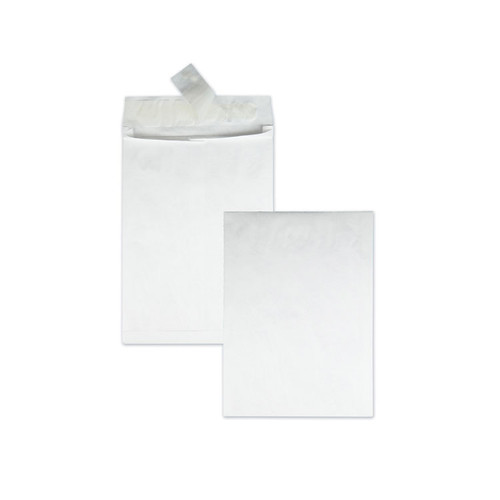 Light 14 lb Tyvek Open End Expansion Mailer Value Pack, #13 1/2, Flip-Stik Flap, Redi-Strip Closure, 10 x 13, White, 100/CT [SKU: QUAR4500]