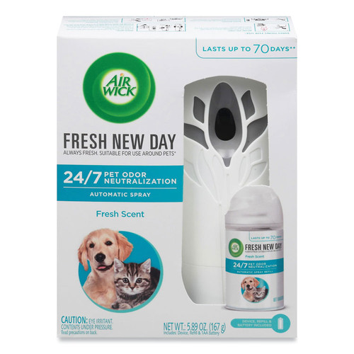 Pet Odor Neutralization Automatic Spray Starter Kit, 6 x 2.25 x 7.75, White/Gray, 4/Carton [SKU: RAC02720CT]