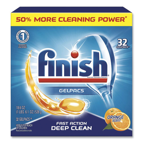 Dish Detergent Gelpacs, Orange Scent, 32/Box [SKU: RAC81053]