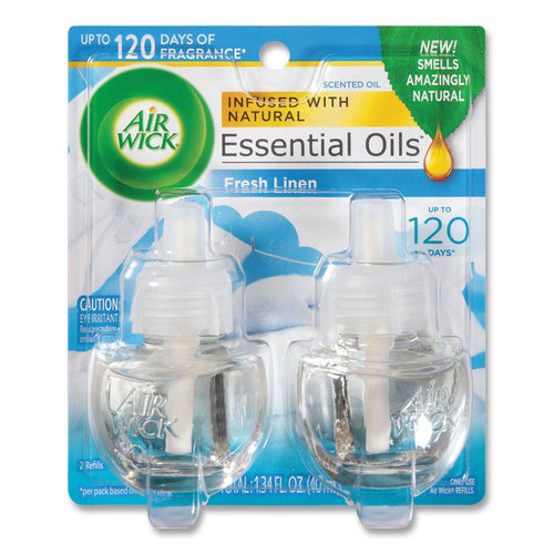 Scented Oil Refill, Fresh Linen, 0.67 oz, 2/Pack [SKU: RAC82291PK]