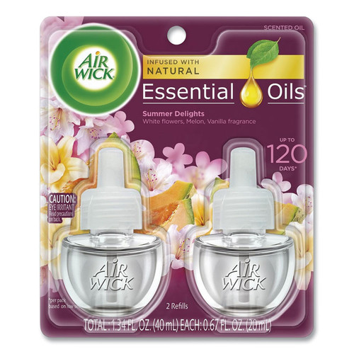 Life Scents Scented Oil Refills, Summer Delights, 0.67 oz, 2/Pack [SKU: RAC91112PK]