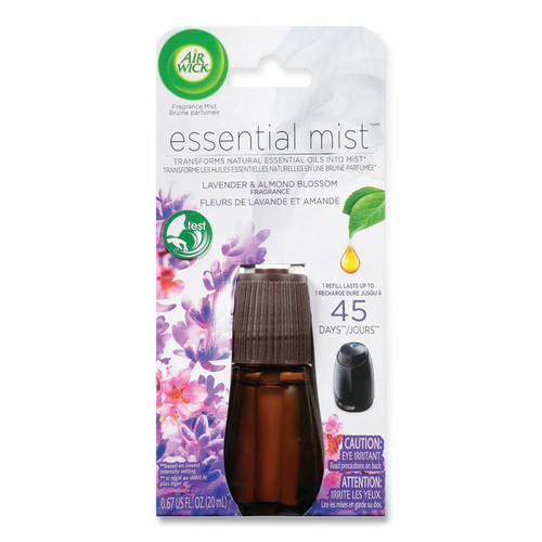 Essential Mist Refill, Lavender and Almond Blossom, 0.67 oz Bottle, 6/Carton [SKU: RAC98552]