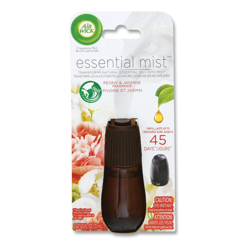 Essential Mist Refill, Peony and Jasmine, 0.67 oz Bottle, 6/Carton [SKU: RAC98555]