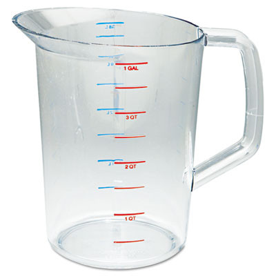 Bouncer Measuring Cup, 4 qt, Clear [SKU: RCP3218CLE]