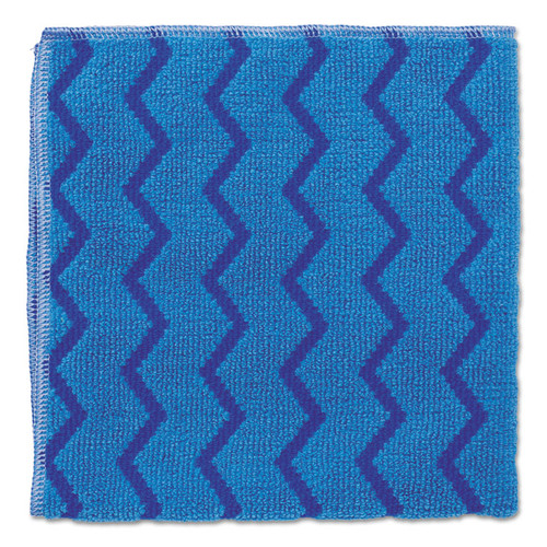 HYGEN Microfiber Cleaning Cloths, 16 x 16, Blue, 12/Carton [SKU: RCPQ620BLUCT]
