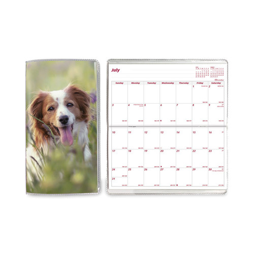 Monthly Pocket Planners, Dog Artwork, 6.5 x 3.5, Multicolor Cover, 18-Month (Jul to Dec): 2022 to 2023 [SKU: REDCA41202]
