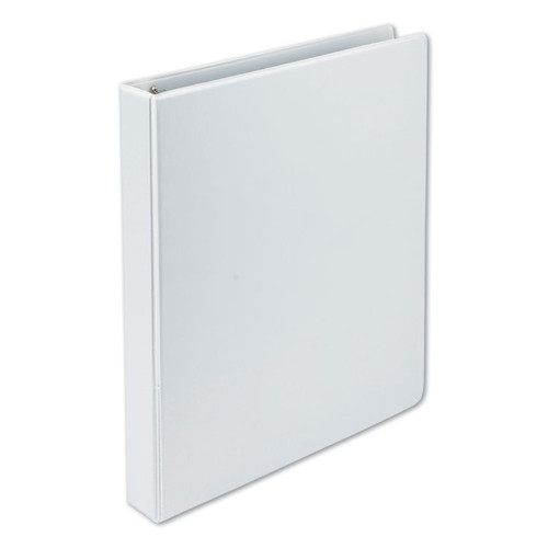 Earth's Choice Biobased D-Ring View Binder, 3 Rings, 1" Capacity, 11 x 8.5, White [SKU: SAM16937]