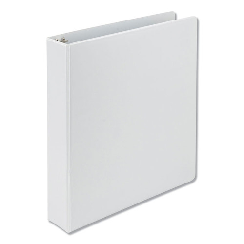 Earth's Choice Biobased D-Ring View Binder, 3 Rings, 1.5" Capacity, 11 x 8.5, White [SKU: SAM16957]