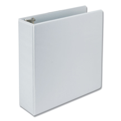 Earth's Choice Biobased D-Ring View Binder, 3 Rings, 3" Capacity, 11 x 8.5, White [SKU: SAM16987]