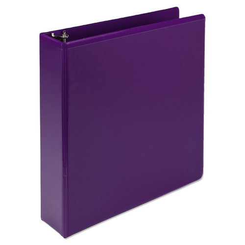Earths Choice Biobased Durable Fashion View Binder, 3 Rings, 2" Capacity, 11 x 8.5, Purple, 2/Pack [SKU: SAMU86608]