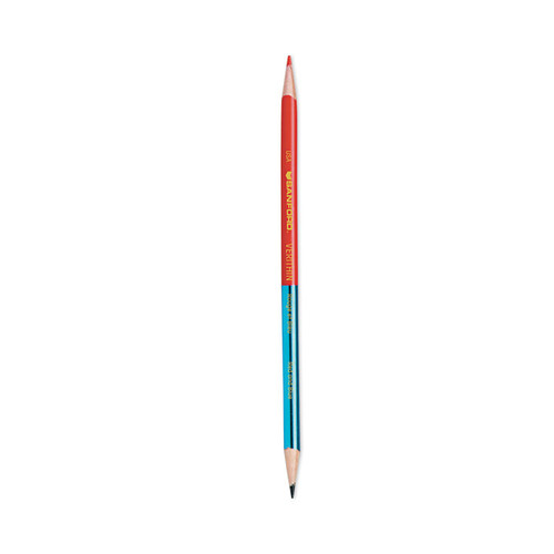Verithin Dual-Ended Two-Color Pencils, 2 mm, Blue/Red Lead, Blue/Red Barrel, Dozen [SKU: SAN02456]
