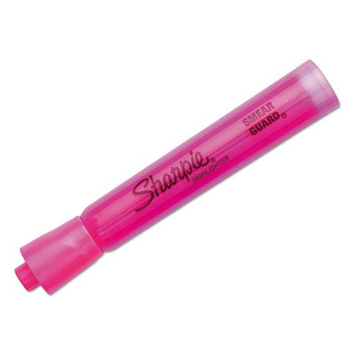 Tank Style Highlighters, Pink Ink, Chisel Tip, Pink Barrel, Dozen [SKU: SAN25009]