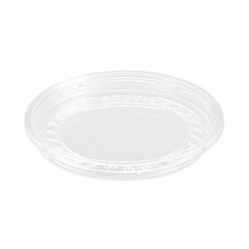 Bare Eco-Forward RPET Deli Container Lids, Recessed Lid, Fits 8 oz, Clear, Plastic, 50/Pack, 10 Packs/Carton [SKU: SCCLG8R]