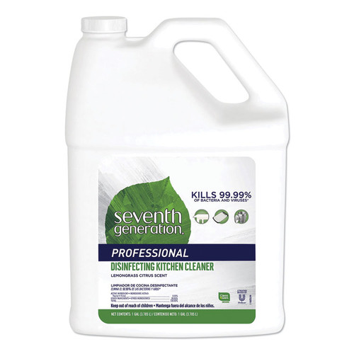 Disinfecting Kitchen Cleaner, Lemongrass Citrus, 1 gal Bottle, 2/Carton [SKU: SEV44752CT]