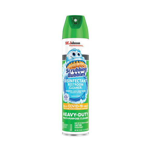 Disinfectant Restroom Cleaner II, Rain Shower Scent, 25 oz Aerosol Spray [SKU: SJN313358EA]