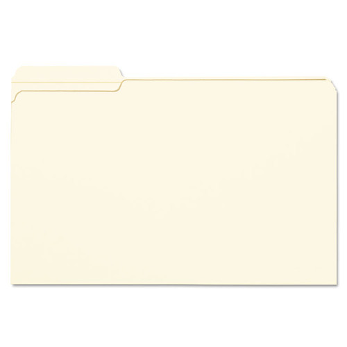 Reinforced Tab Manila File Folders, 1/3-Cut Tabs: Left Position, Legal Size, 0.75" Expansion, 11-pt Manila, 100/Box [SKU: SMD15335]