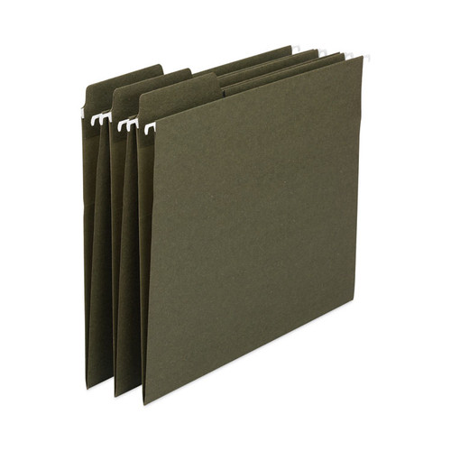 FasTab Hanging Folders, Letter Size, 1/3-Cut Tabs, Standard Green, 20/Box [SKU: SMD64037]