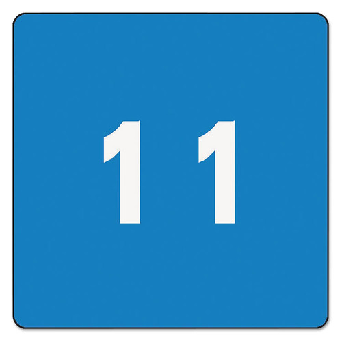 Numerical End Tab File Folder Labels, 1, 1.5 x 1.5, Light Blue, 250/Roll [SKU: SMD67421]