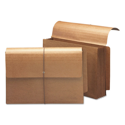 Redrope End Tab Wallets, 5.25" Expansion, 1 Section, Elastic Cord Closure, Straight Tabs, Legal Size, Redrope, 10/Box [SKU: SMD71148]