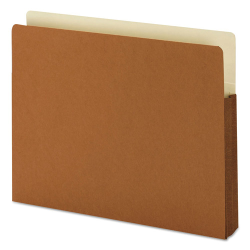 Redrope Drop-Front File Pockets with Fully Lined Gussets, 1.75" Expansion, Letter Size, Redrope, 25/Box [SKU: SMD73254]
