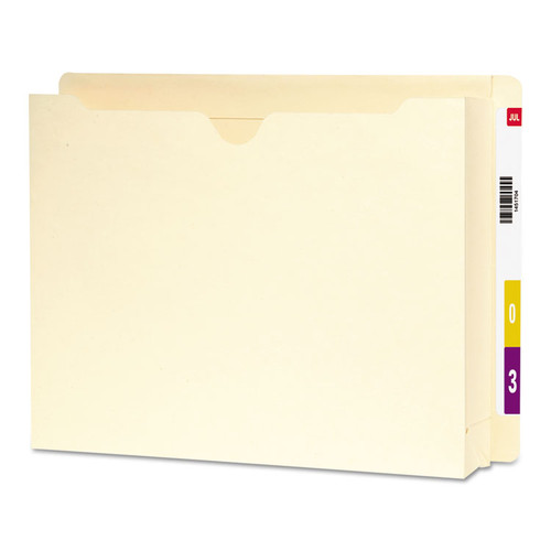 Heavyweight End Tab File Jacket with 2" Expansion, Straight Tab, Letter Size, Manila, 25/Box [SKU: SMD76910]