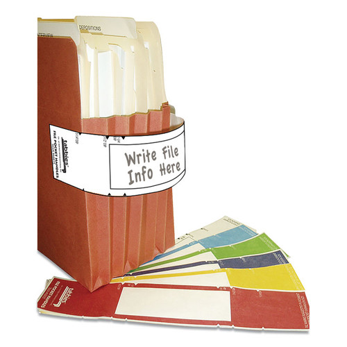 File Pocket Handles, 9.63 x 2, White, 4/Sheet, 12 Sheets/Pack [SKU: TAB68815]