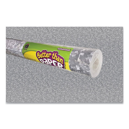 Better Than Paper Bulletin Board Roll, 4 ft x 12 ft, Galvanized Metal [SKU: TCR77351]