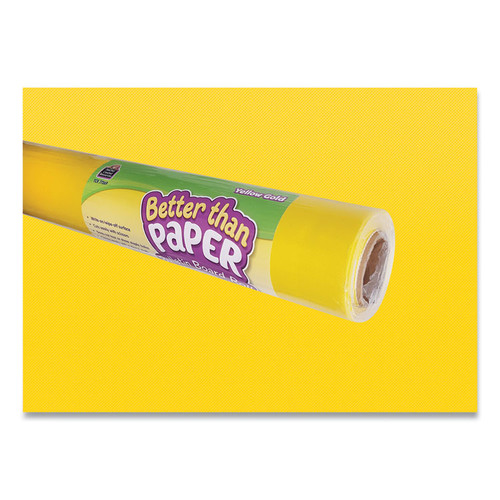 Better Than Paper Bulletin Board Roll, 4 ft x 12 ft, Yellow Gold [SKU: TCR77369]