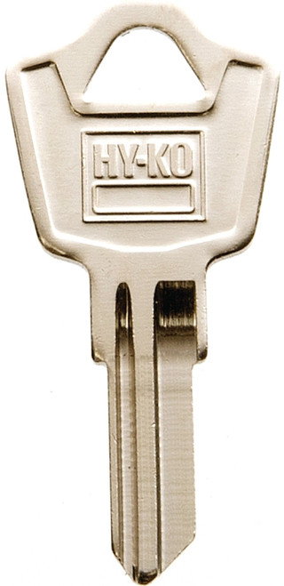 HY-KO 11010ES8 Key Blank, Brass, Nickel, For: ESP Vehicle Locks [SKU: ORG5003447]
