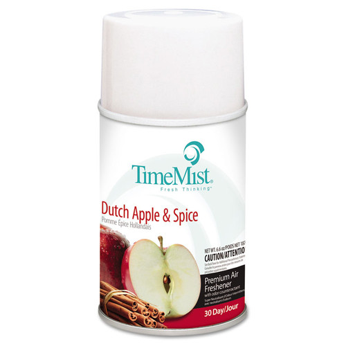 Premium Metered Air Freshener Refill, Dutch Apple and Spice, 6.6 oz Aerosol Spray [SKU: TMS1042818EA]