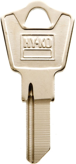 HY-KO 11010ES8M Key Blank, Brass, Nickel, For: ESP Vehicle Locks [SKU: ORG1319631]