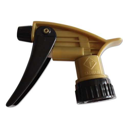320ARS Acid Resistant Trigger Sprayer, 9.5" Tube, Fits 32 oz Bottle with 28/400 Neck Thread, Gold/Black, 200/Carton [SKU: TOC110580]