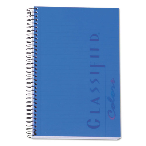 Color Notebooks, 1 Subject, Narrow Rule, Indigo Blue Cover, 8.5 x 5.5, 100 White Sheets [SKU: TOP73506]
